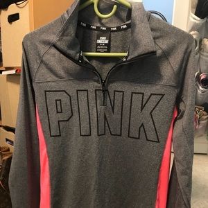 PINK sport half zip up